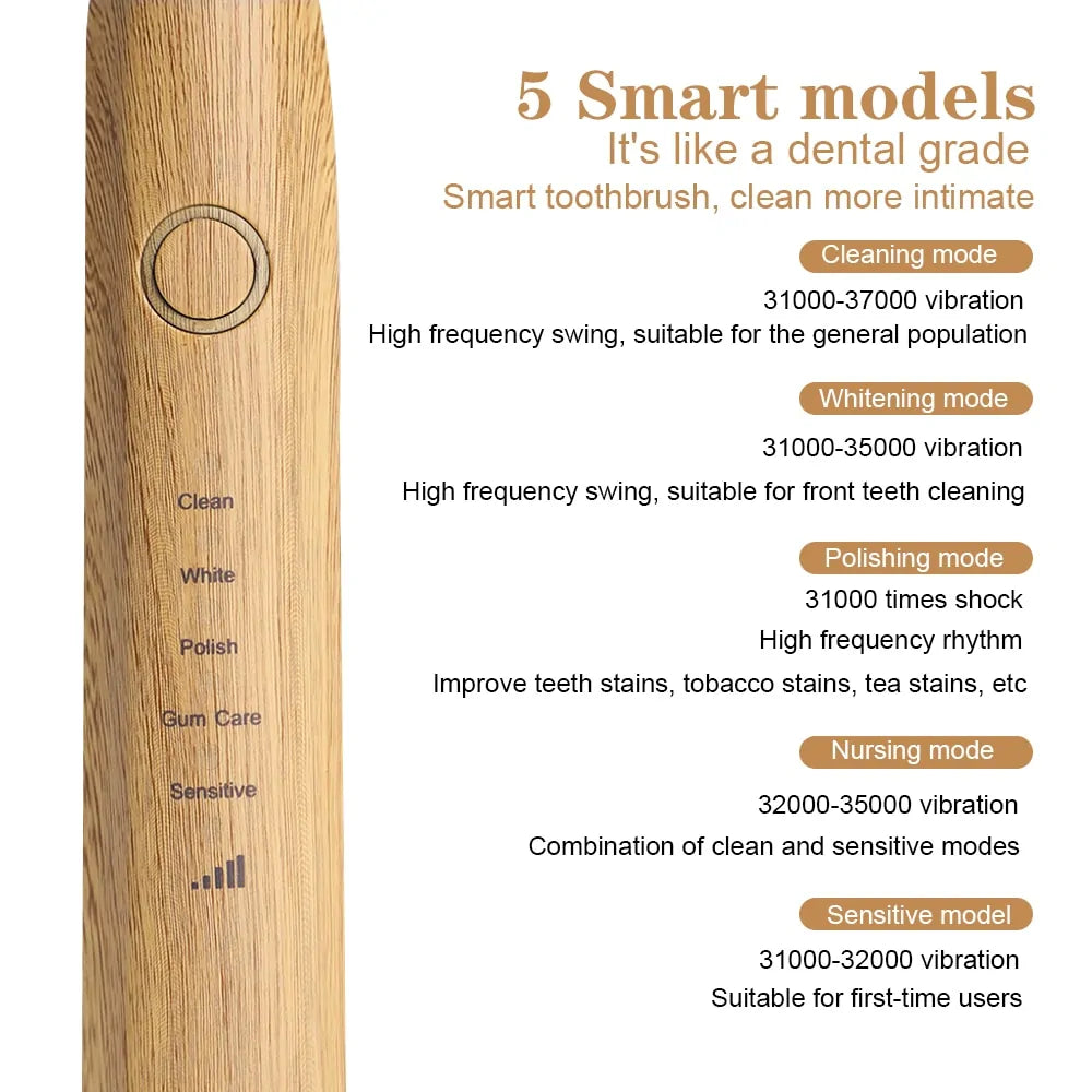 EcoSmile Bamboo Electric Toothbrush