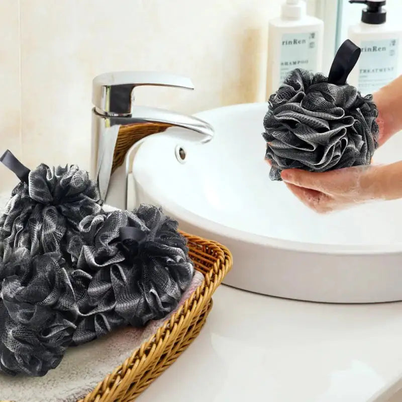 Luxury Bamboo Charcoal Bath Ball for Sustainable Self-Care